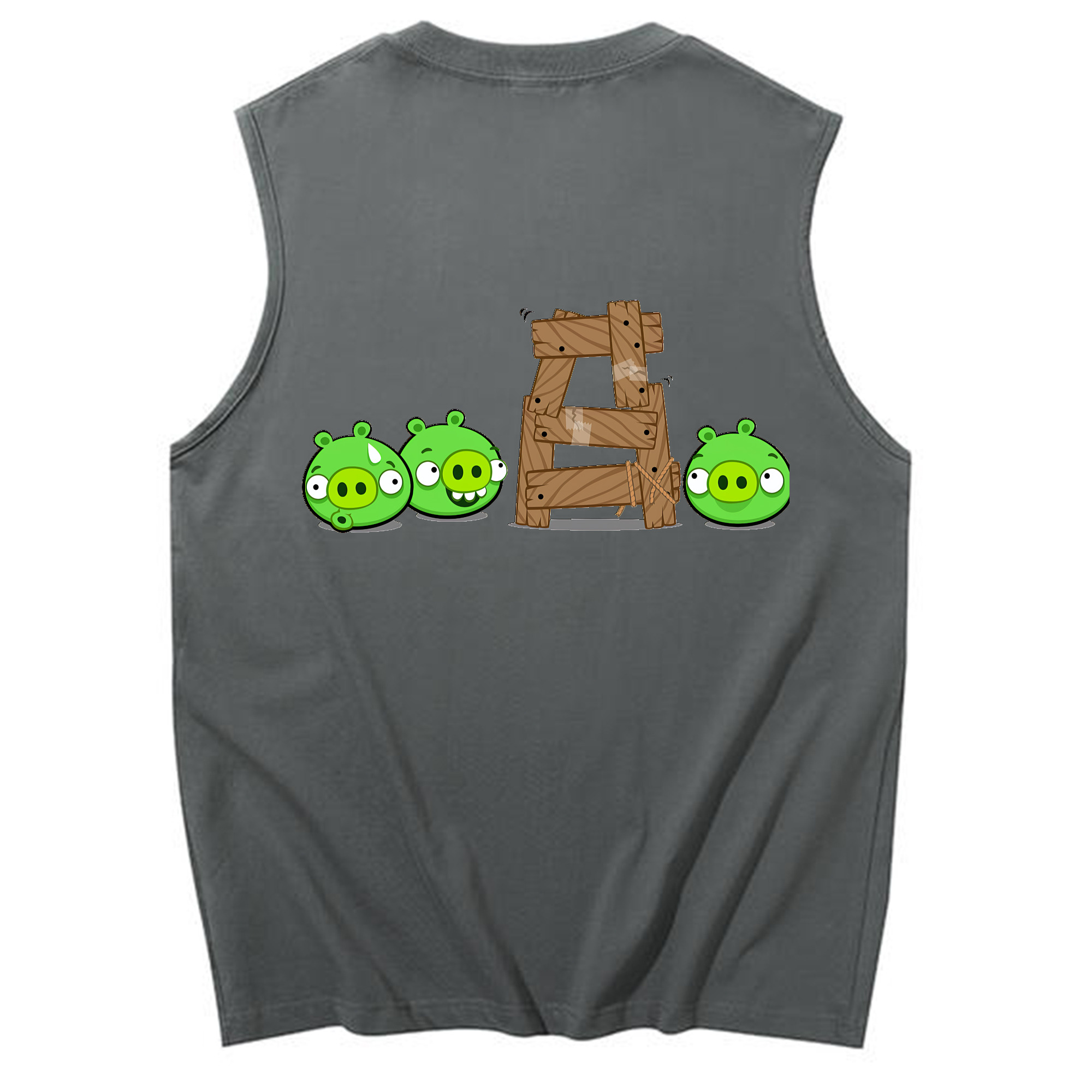 （画像用） Angry Birds アングリーバード コットン100％タンクトップ（背面プリント）